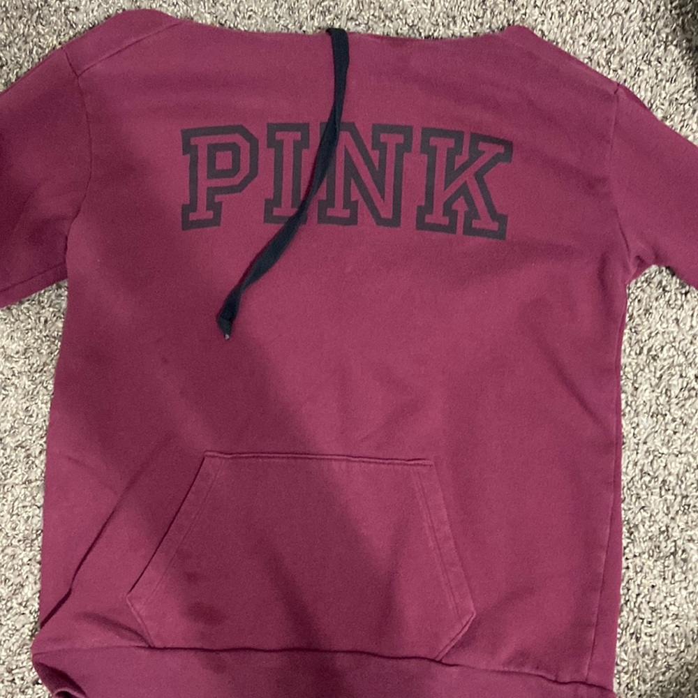 Pink- Maroon hoodie